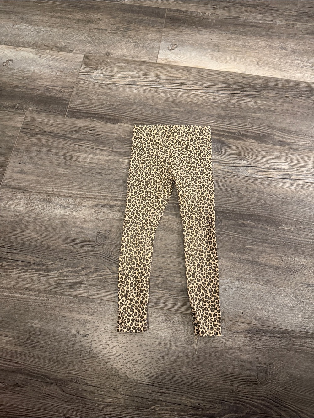 Zara Leopard Print Leggings - Tan and Black